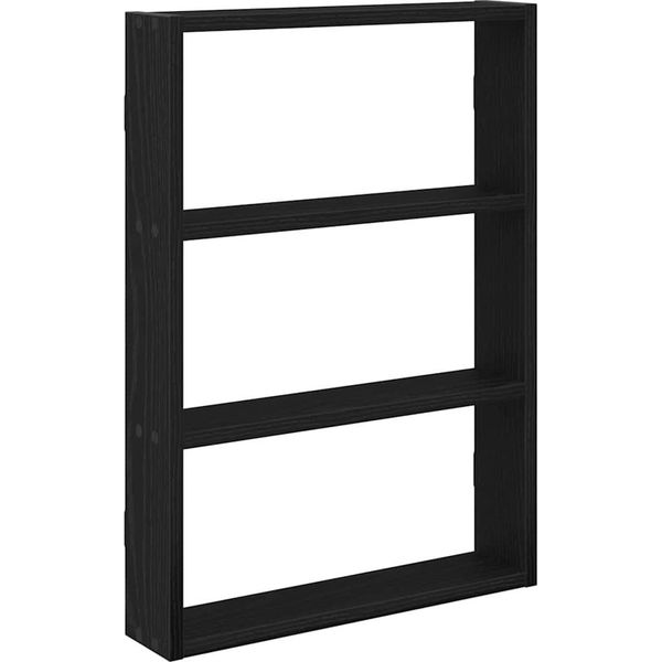 Syfax™ Scaffale A Parete Nero 43X9X60 Cm In Legno Multistrato-image