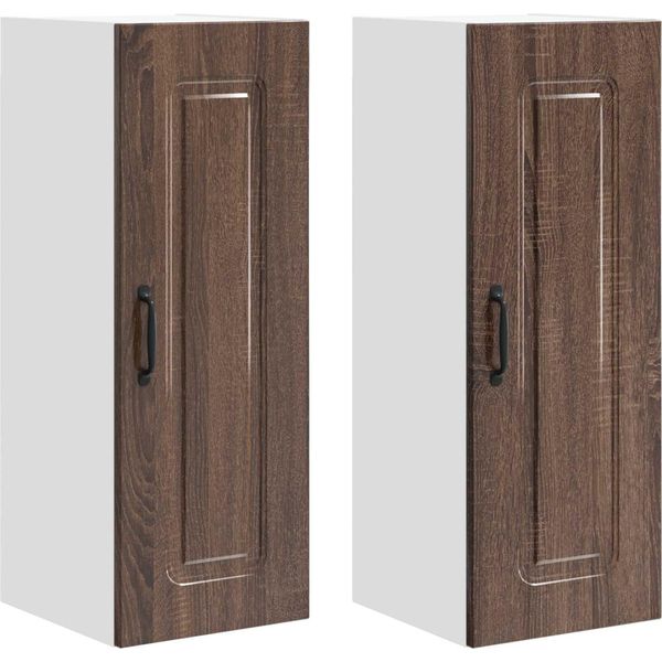 Syfax™ Mobile Da Cucina Kalmar 2 Pcs Rovere Marrone 30 X 31 X 80 Cm-image