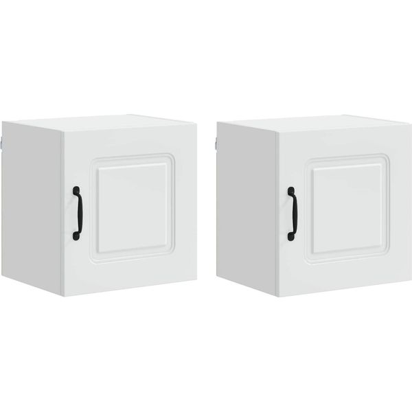 Syfax™ Mobile Da Cucina Kalmar 2 Pcs Bianco 40 X 31 X 40 Cm-image
