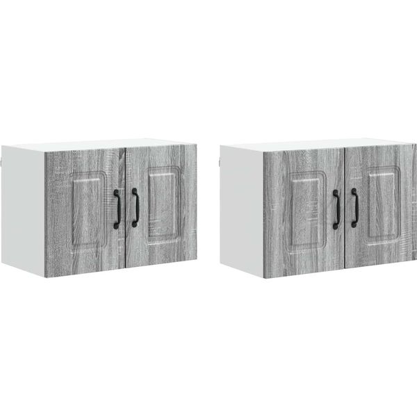 Syfax™ Mobile Da Cucina Kalmar 2 Pcs Grigio Sonoma 60 X 31 X 40 Cm-image