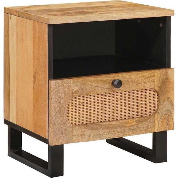Syfax™ Armadio Da Notte Con Cassetto Naturale 40 X 33 X 46 Cm-image