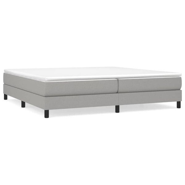 Vidaxl Struttura Letto A Molle Insacchettate Grigio Chiaro 200X200 Cm Tessuto-image