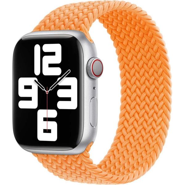 Apple Braided Solo Loop Per Watch | 44/45/46/49 Mm - Taglia 12 - Arancione Brillante-image