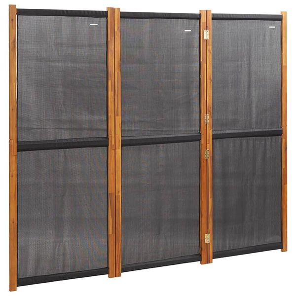 Syfax™ Paravento A 3 Pannelli Nero 210X180 Cm-image