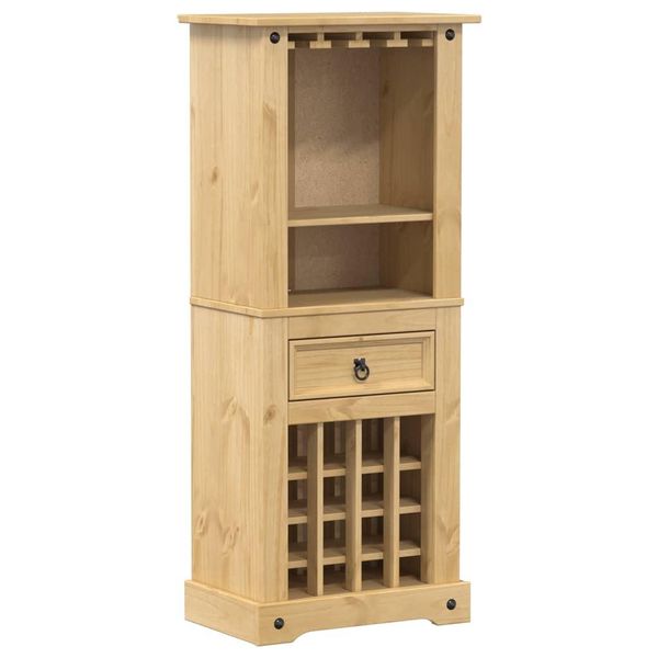 Syfax™ Portabottiglie Vino 56X35X134,5Cm Legno Massello Di Pino-image