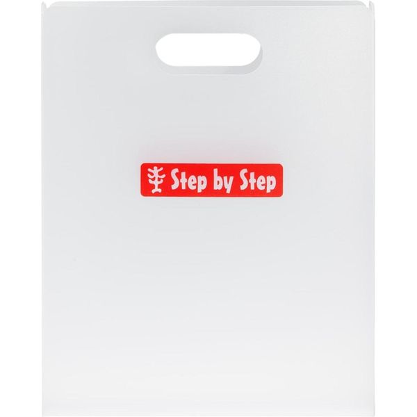 Step By Step Scatola Per Quaderni Folder Box With Carrying Handle Transparent Trasparente-image