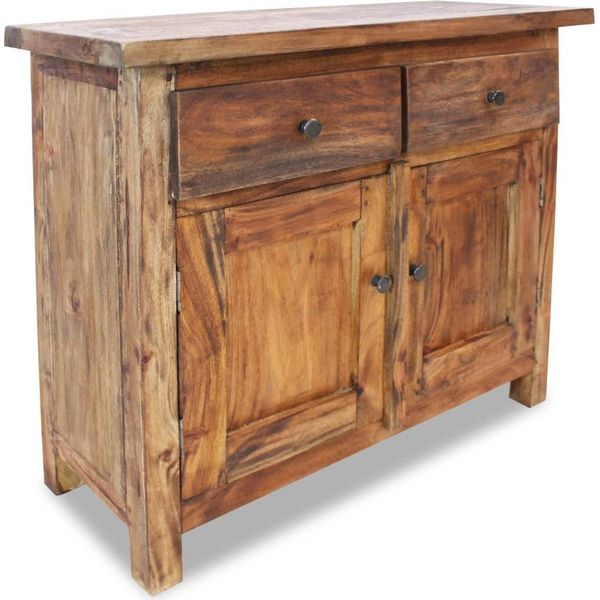 Syfax™ Credenza In Legno Massello Di Mogano 75X30X65 Cm-image