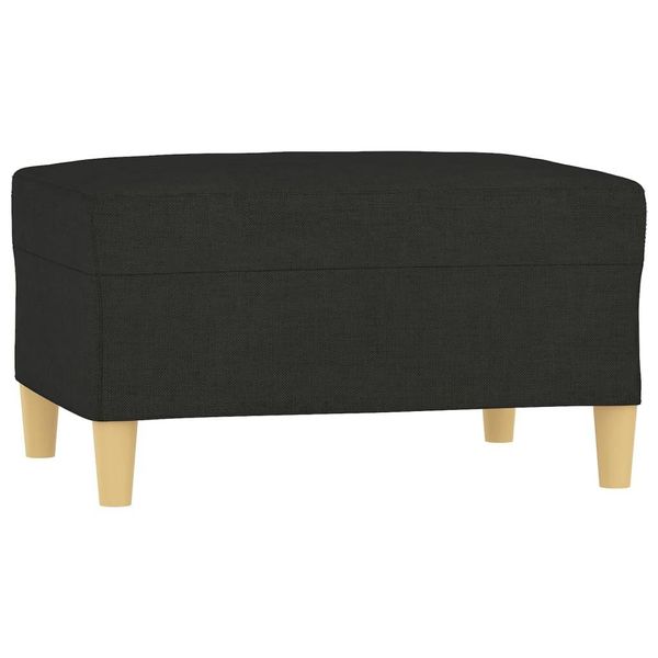 Syfax™ Poggiapiedi Nero 70X55X41 Cm In Tessuto-image
