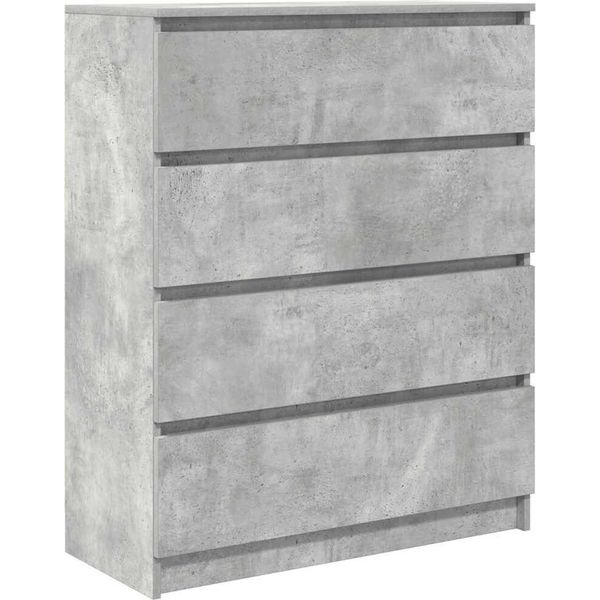 Syfax™ Credenza Grigio Cemento 80X35X99 Cm In Legno Multistrato-image