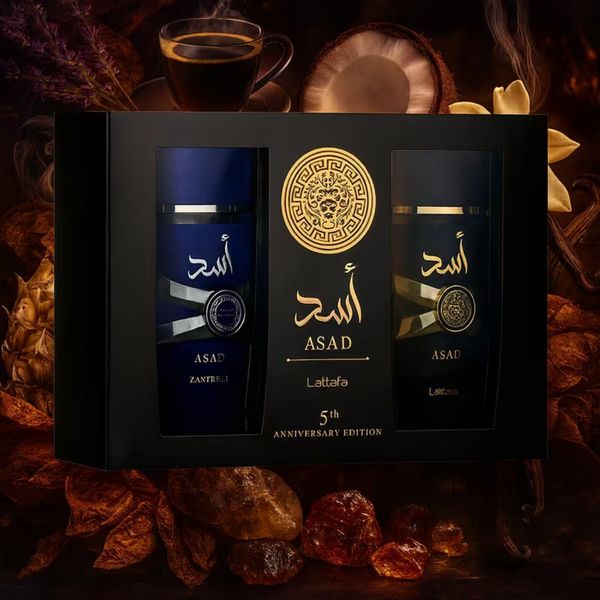 Confezione Regalo Pack Asad, Asad 5° Anniversario (Asad & Asad Zanzibar) 100 Ml + 100 Ml Eau De Parfum Unisex Miniatura-image