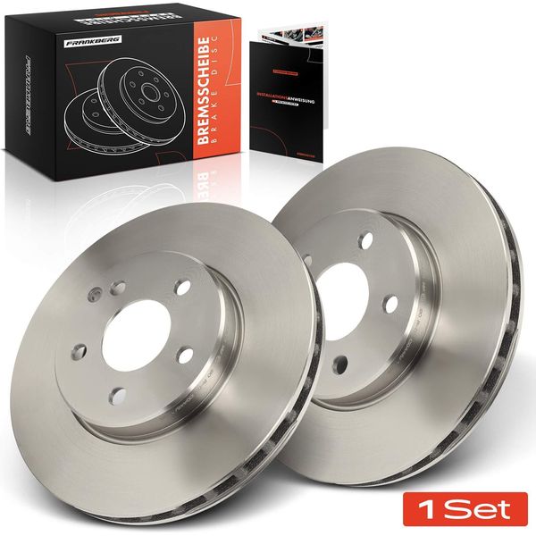 Frankberg 2X Dischi Freno Asse Anteriore Per Mercedes-Benz Classe E Piattaforma/Telaio W211 VF211 S211-image