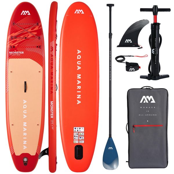 Tavola Sup Aqua Marina Monster 12'0" 2026 Sky Glider | 170 Kg | Set Incl. Pagaia In Carbonio"-image