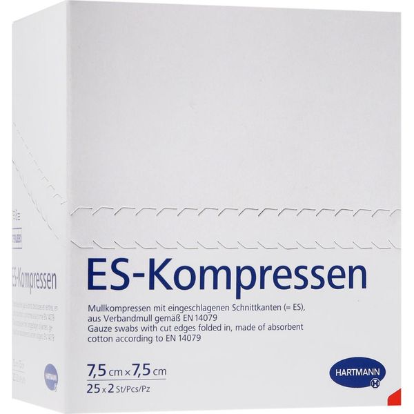 Hartmann Es Compresse Sterili A 8 Strati 25 X 2 Pezzi 7,5 X 7,5 Cm-image