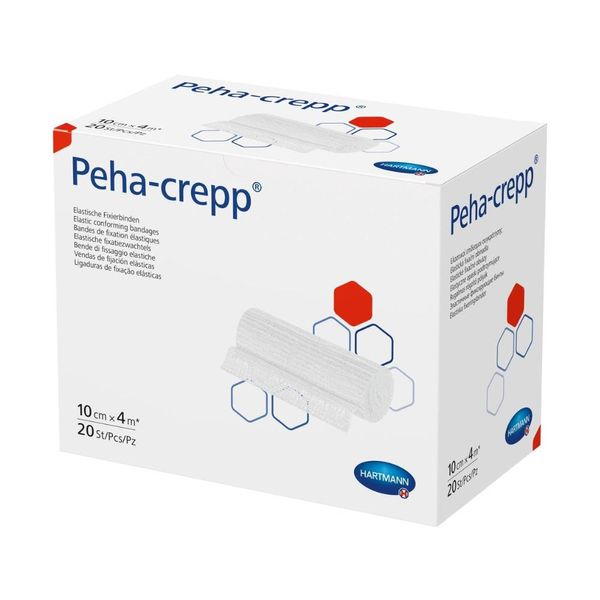 Hartmann Peha-Crepp® Benda Di Fissaggio Superelastica - 20 Pezzi - 10 Cm X 4 M | Confezione (20 Pezzi)-image