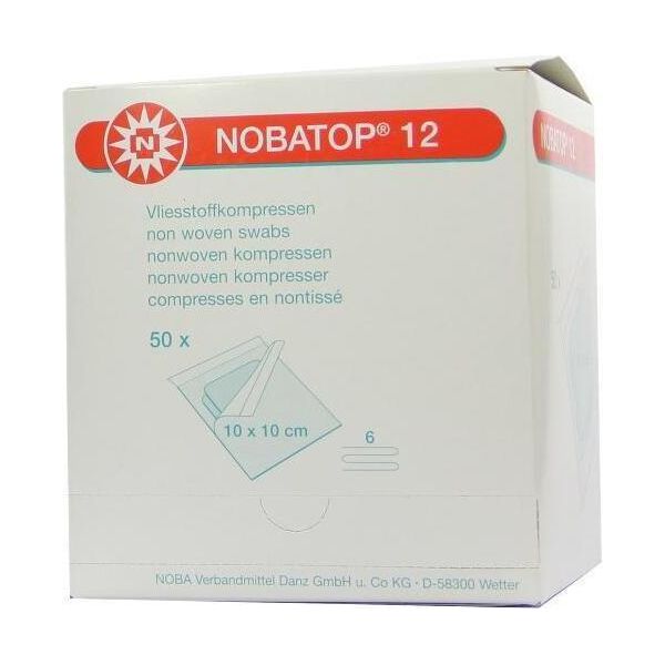 Noba Nobatop 12 Compresse Sterili In Tessuto Non Tessuto A 6 Strati 50 X 2 Pezzi 10 X 10 Cm-image