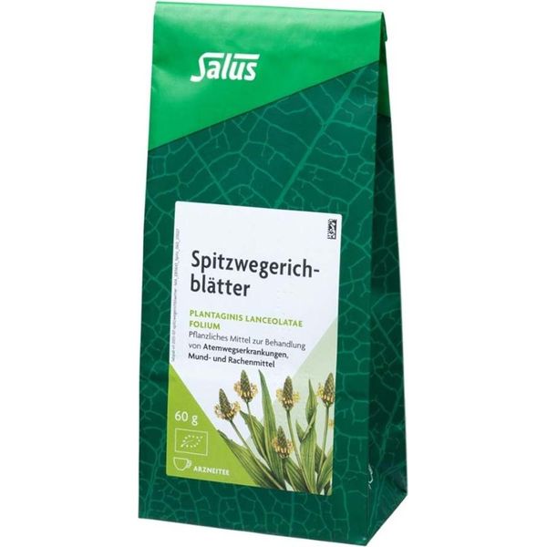 Salus Ribwort Foglie Di Piantaggine, Tè Medicinale, Plantaginis Lanceolatae Folium 60 G-image