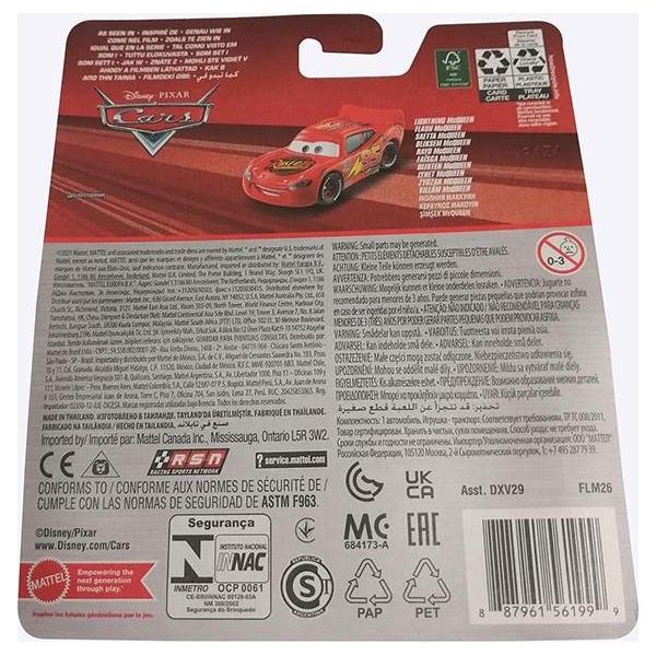 Mattel FLM26 Disney Pixar Cars Saetta Mcqueen Auto Giocattolo Action Car Rosso-image