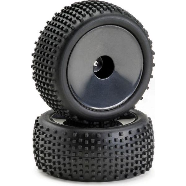 Set Di Ruote Absima Buggy Disc "Offroad"" Posteriori Nere 1:10 (2 Pz.)"-image