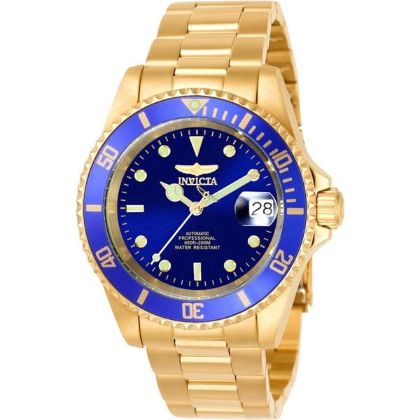 Invicta Pro Diver 8930OB Orologio Da Uomo - Impermeabile - Analogico - Movimento Automatico - Acciaio Inossidabile Con Quadrante Blu - 40Mm-image