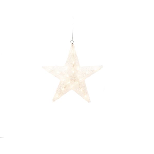 Figura Illuminata Konstsmide Stella Led In Acrilico 40 X 40 Cm Colore Luce Bianco Caldo Incl. Dimmer-image
