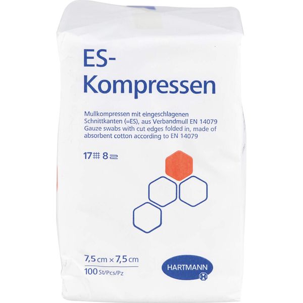 Hartmann Es Compresse Non Sterili A 8 Strati 100 Pezzi 7,5 X 7,5 Cm-image