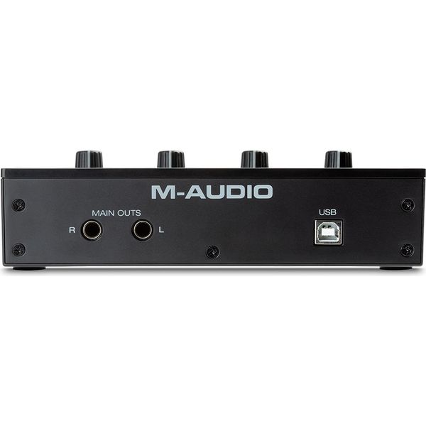M-AUDIO M-Track Duo Usb Audio Interface Crystal Preamplifier 16 Bit 48 Khz Black-image