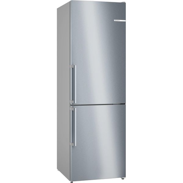 Bosch Serie 4 Combinazione Frigorifero-Congelatore A Libera Installazione Con Scomparto Congelatore Inferiore, 186 X 60 Cm, Acciaio Inox (Con Antimpronta) KGN36VICT-image