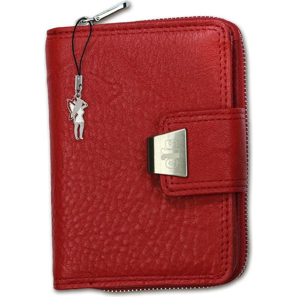 Portafoglio Da Donna In Pelle Jennifer Jones Rosso 12,5X3,5X9Cm D2OPJ708R-image