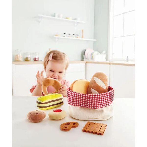 Hape E3168 Cestino Per Il Pane, Accessorio Per Cucine E Negozi Di Giocattoli Per Bambini, A Partire Da 18 Mesi-image