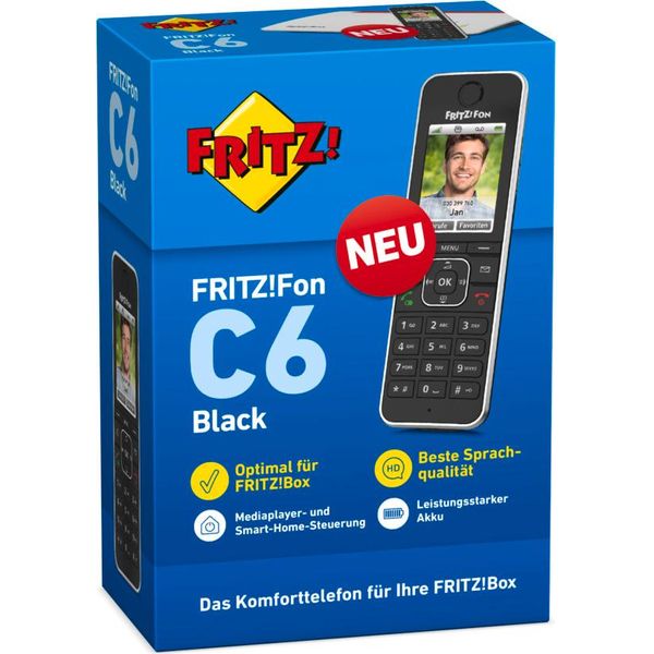 Avm Fritz!Fon C6 Schwarz (Farbdisplay) Retail-image