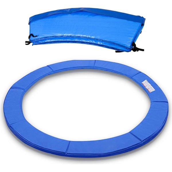Vingo Copertura Bordo Trampolino Accessori Trampolino Copertura A Molla Per Trampolino Da Giardino Jumper Protezione Bordo Trampolino Pvc Pe 100% Resistente Ai Raggi Uv 244Cm Blu-image