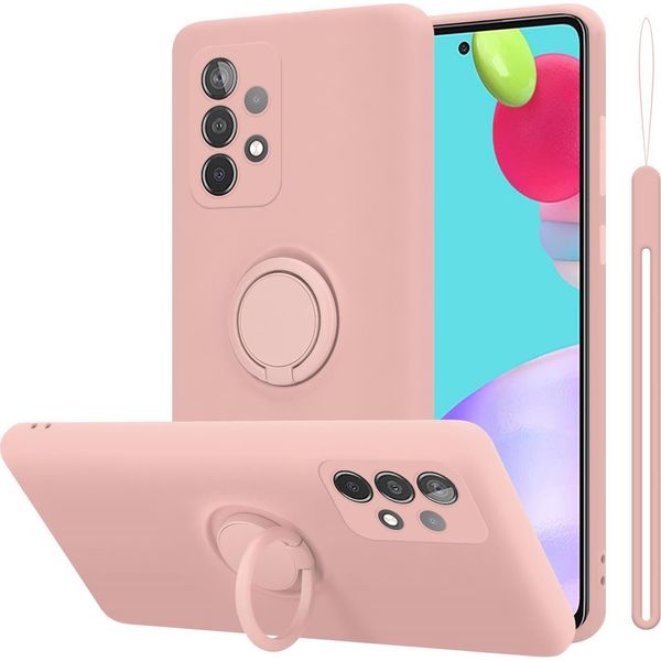 Custodia Cadorabo Per Samsung Galaxy A52 (4G / 5G) / A52S Custodia Protettiva In Rosa Custodia Per Cellulare Tpu Etui Case Cover-image