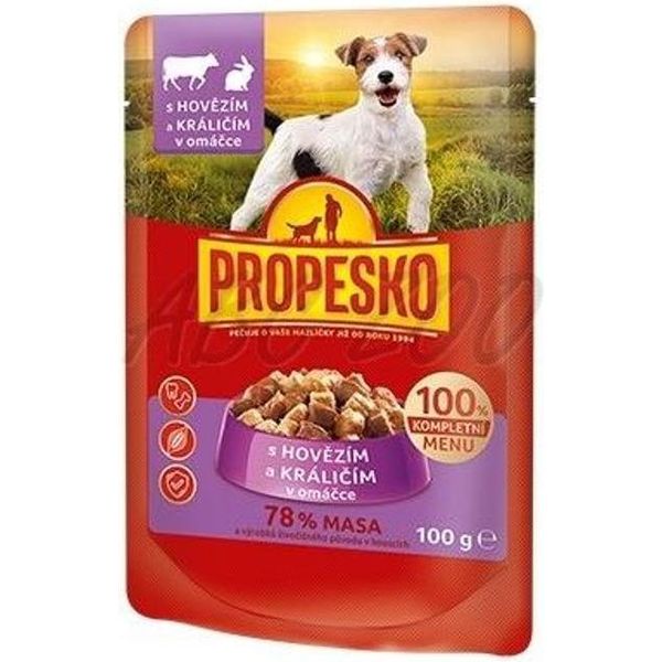 Propesko Pes Kapsa 100 G Manzo, Coniglio-image