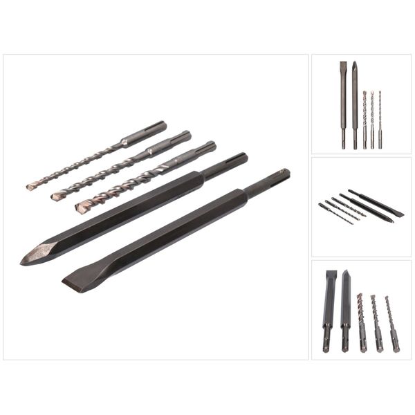 Metabo Set Di Punte E Scalpelli Sp Sds Plus 6 / 8 / 10 Mm - 5 Pezzi. (630465000)-image
