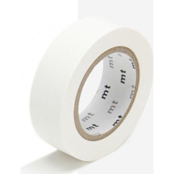 Nastro Adesivo Decorativo, Monocolore - Bianco Opaco - 1,5 Cm X 7 M-image
