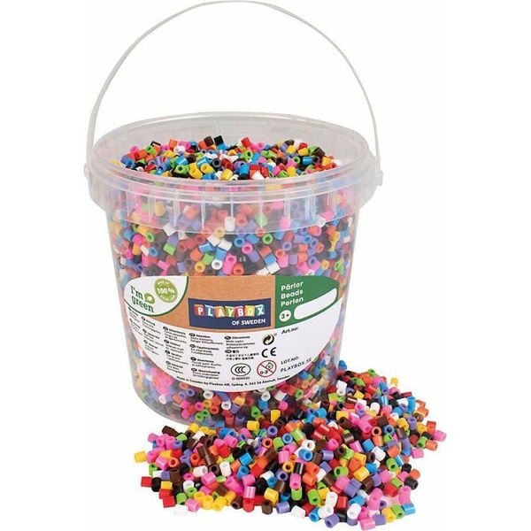Playbox Perline Stirate Go Green In Un Secchio - Classico 5000 Pezzi-image