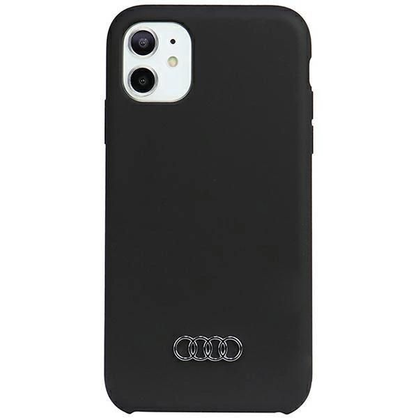 Audi Custodia In Silicone Iphone 12/12 Pro 6.1 Nero/Nero Custodia Rigida Au-Lsrip12P-Q3/D1-Bk-image