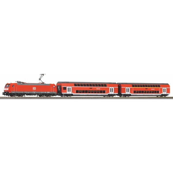 Piko 59102 Set Piko Smartcontrol Wlan Con Binario Su Massicciata Db Ag Vi Treno Passeggeri A Due Piani-image