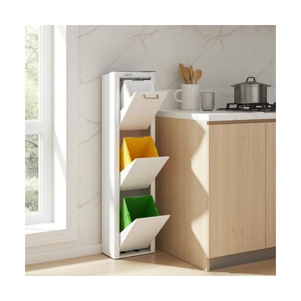 Don Hierro - Cubek - Cestino Per Rifiuti / Sistema Di Separazione Dei Rifiuti 60L - 3X20L-image