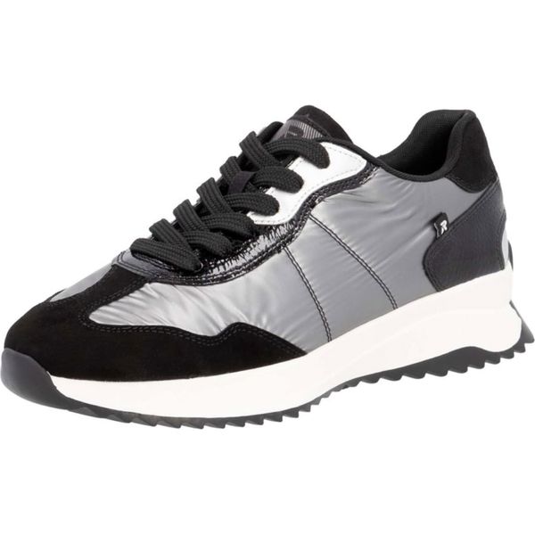 Sneaker Rieker Da Donna Nero-Grigio-Argento, Colore:Nero, Taglia UE:39-image