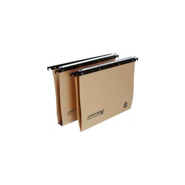 Bertesi Cartesio Ecologica Cartella Sospesa E Accessorio A4 Cartoncino, Polistirolo Marrone 25 Pz-image