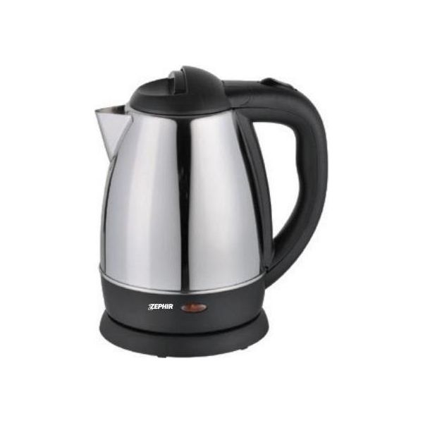 Zephir ZHC91 Bollitore Elettrico 1,2 L 1400 W Nero, Acciaio Inossidabile-image