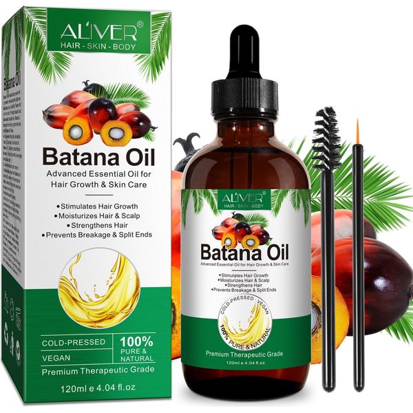 Olio Di Batana Per La Crescita Dei Capelli Cura Del Viso Pelle Unghie Biologico Vegano, 1X 120Ml-image