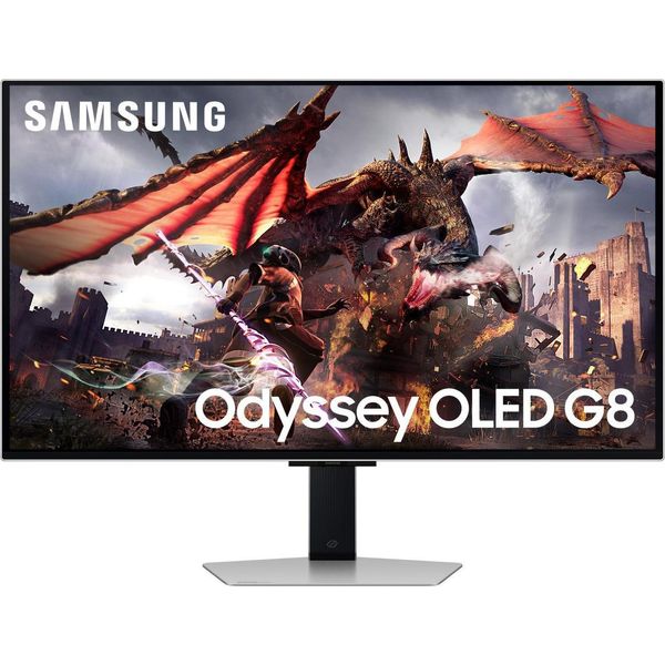Samsung G80SD Monitor Pc 32 Pollici 3840 X 2160 Pixel 4K Ultra Hd Oled Argento-image