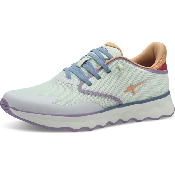 Tamaris Sneaker Donna Sportiva Elasticizzata Con Lacci, Solette Allentate 1-23700-44, Misura:41 Eu, Colore:Verde-image