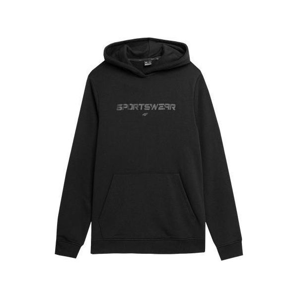 Felpa Con Cappuccio Da Uomo 4F Nera Xxxl - Comoda Ed Elegante Per Lo Sport E La Vita Quotidiana-image