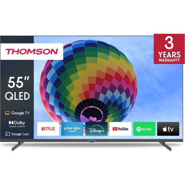 Thomson 55QG4S14 Tv 55 Pollici 4K Ultra Hd Smart Tv Wi-Fi Grigio-image