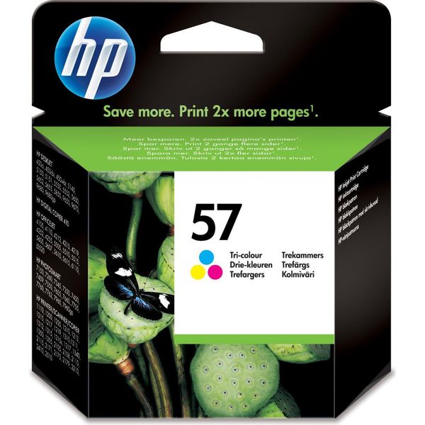 Hp 57 C6657AE Abe Tri Color Original Cartuccia D'inchiostro 1 Pz Ciano Magenta Giallo-image
