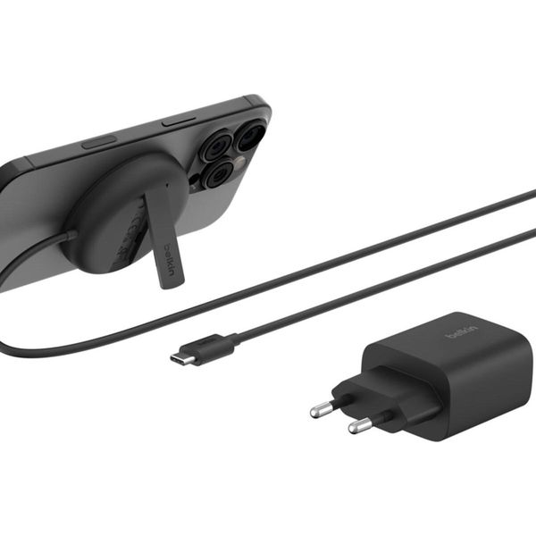 Belkin WIA011KQBK Caricabatterie Per Dispositivi Mobili Auricolare, Smartphone Nero Usb Carica Wireless Ricarica Rapida Interno-image