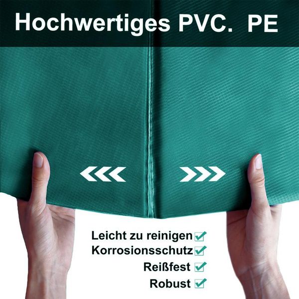 Copertura Per Bordo Trampolino Swanew, Copertura Per Molle, Protezione Per Bordo, Tappetino Di Sicurezza, Resistente Ai Raggi Uv, Accessorio Per Trampolino Antistrappo, Verde, Ø 426 Cm-image